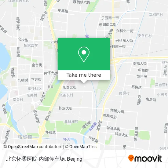 北京怀柔医院-内部停车场 map
