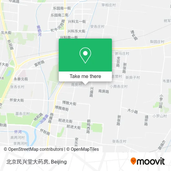北京民兴堂大药房 map