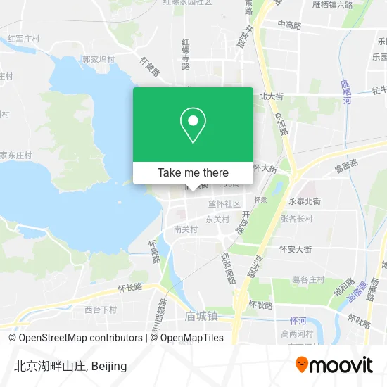 北京湖畔山庄 map