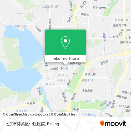 北京市怀柔区中医医院 map
