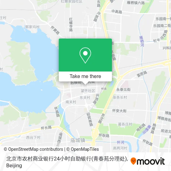 北京市农村商业银行24小时自助银行(青春苑分理处) map