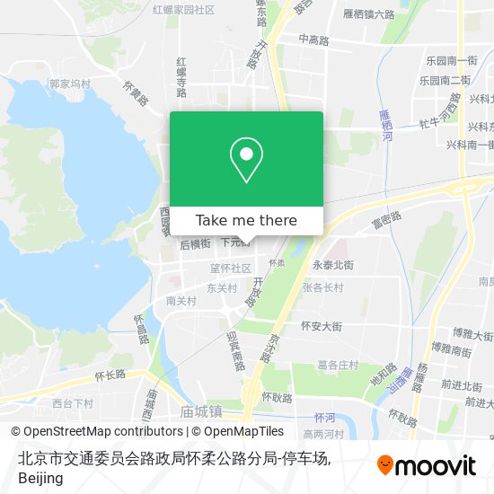 北京市交通委员会路政局怀柔公路分局-停车场 map