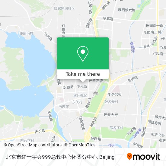 北京市红十字会999急救中心怀柔分中心 map