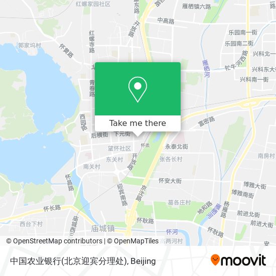 中国农业银行(北京迎宾分理处) map