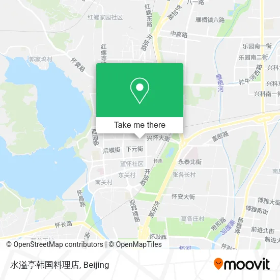 水溢亭韩国料理店 map