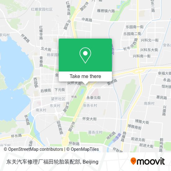 东关汽车修理厂福田轮胎装配部 map