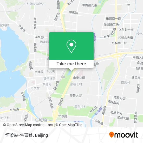 怀柔站-售票处 map