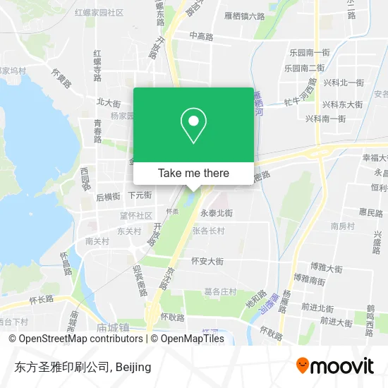 东方圣雅印刷公司 map