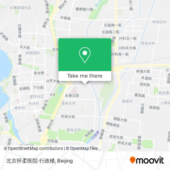 北京怀柔医院-行政楼 map