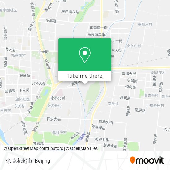 余克花超市 map