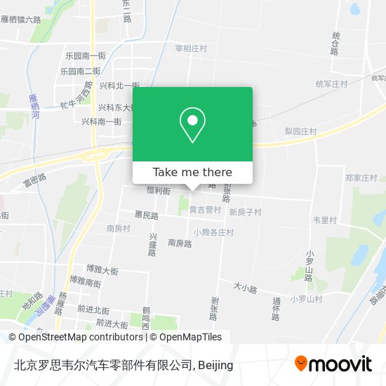 北京罗思韦尔汽车零部件有限公司 map
