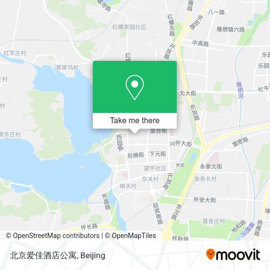 北京爱佳酒店公寓 map