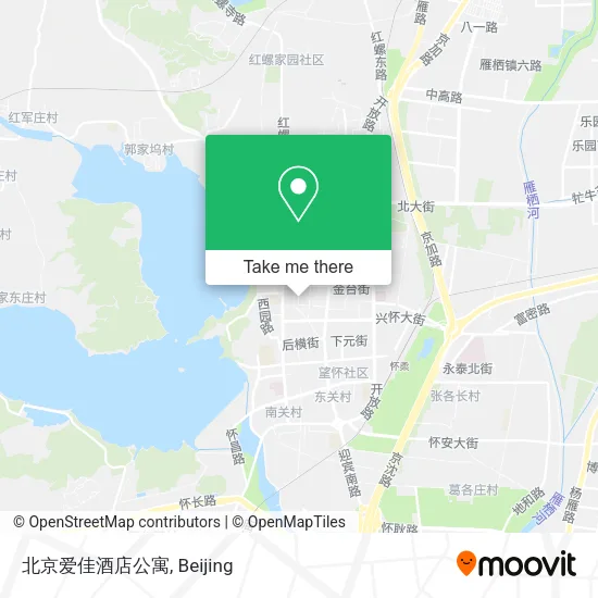北京爱佳酒店公寓 map