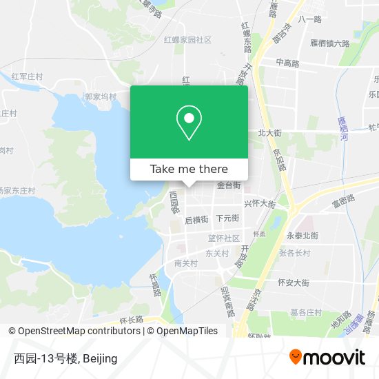 西园-13号楼 map