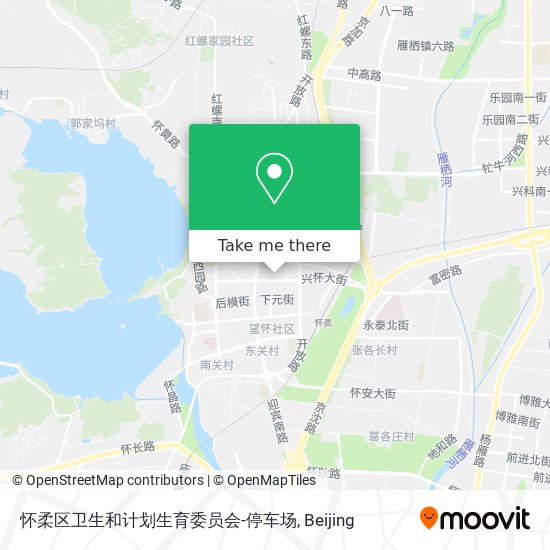 怀柔区卫生和计划生育委员会-停车场 map