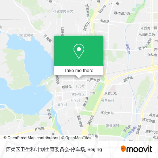 怀柔区卫生和计划生育委员会-停车场 map