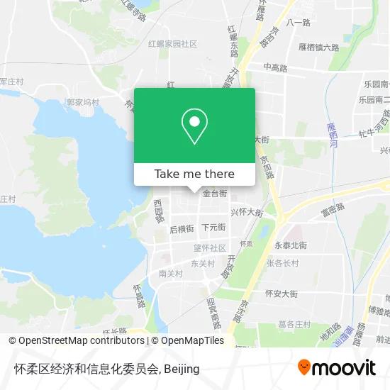 怀柔区经济和信息化委员会 map