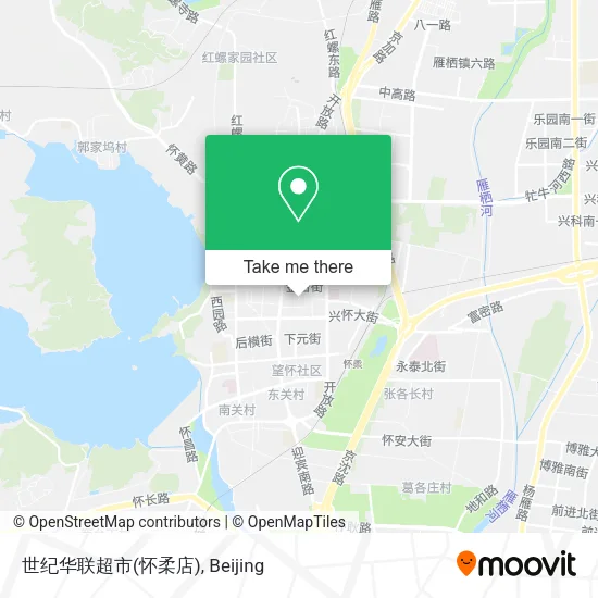 世纪华联超市(怀柔店) map