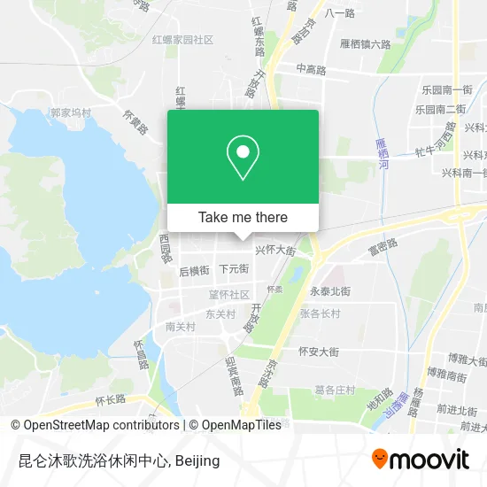 昆仑沐歌洗浴休闲中心 map