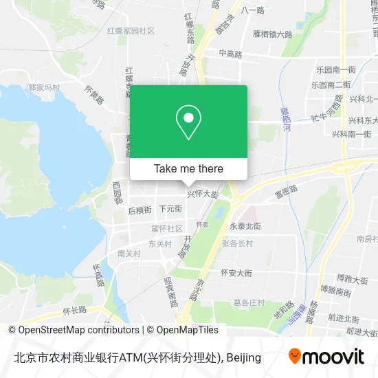 北京市农村商业银行ATM(兴怀街分理处) map