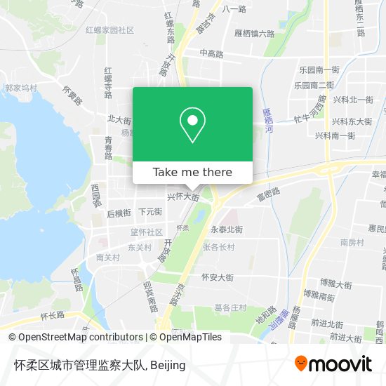 怀柔区城市管理监察大队 map