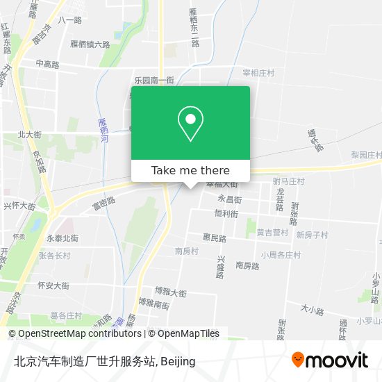 北京汽车制造厂世升服务站 map