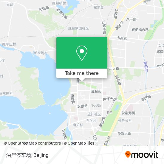 泊岸停车场 map