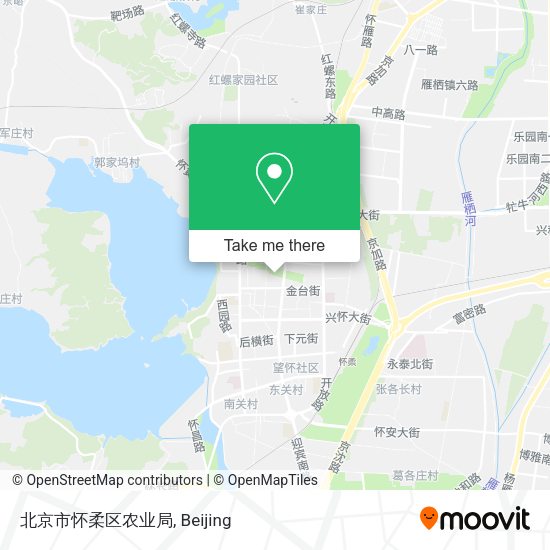 北京市怀柔区农业局 map