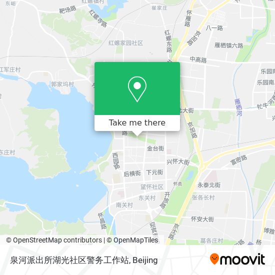 泉河派出所湖光社区警务工作站 map