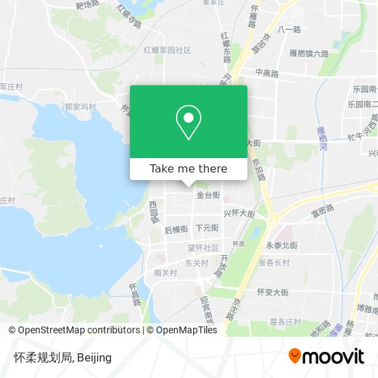 怀柔规划局 map