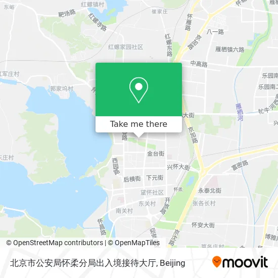 北京市公安局怀柔分局出入境接待大厅 map