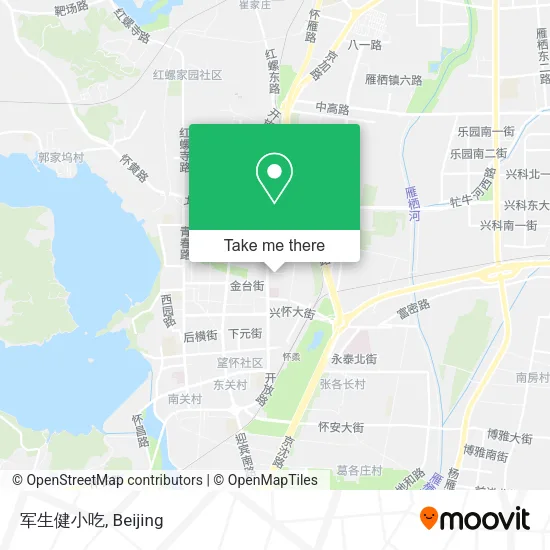 军生健小吃 map