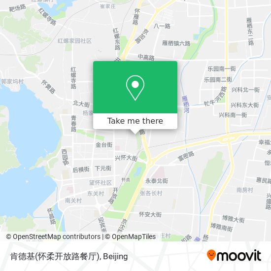 肯德基(怀柔开放路餐厅) map