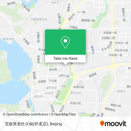 宽板凳老灶火锅(怀柔店) map