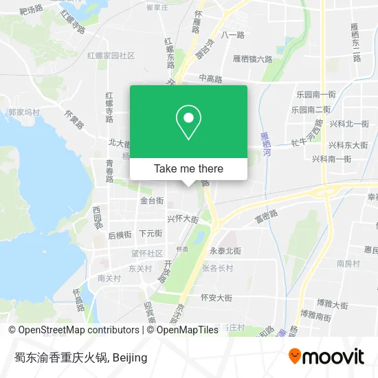 蜀东渝香重庆火锅 map