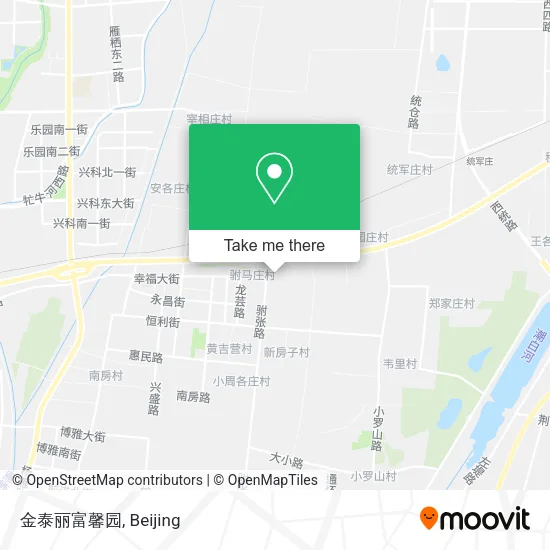 金泰丽富馨园 map