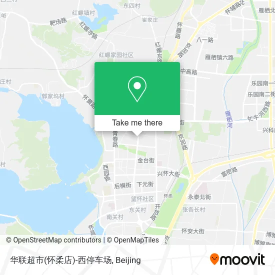 华联超市(怀柔店)-西停车场 map