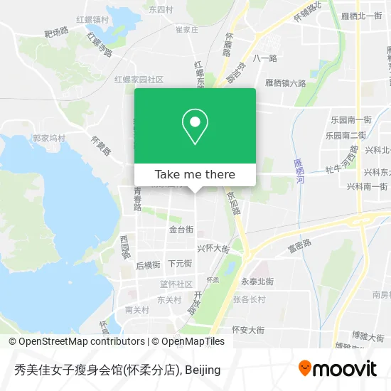 秀美佳女子瘦身会馆(怀柔分店) map