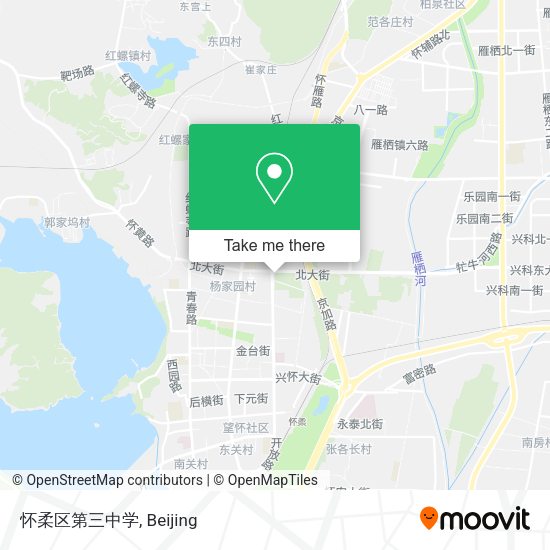 怀柔区第三中学 map