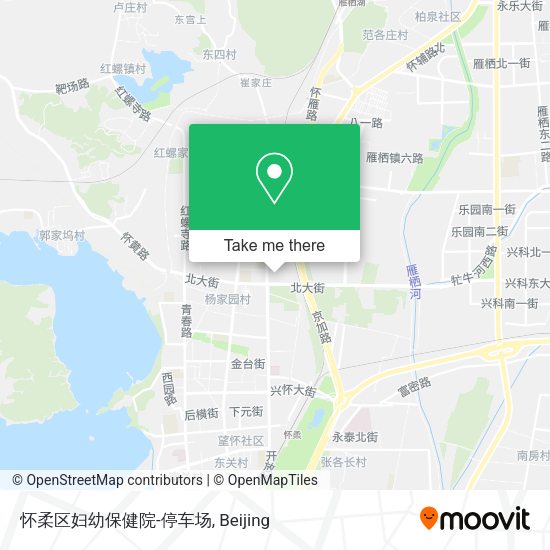 怀柔区妇幼保健院-停车场 map