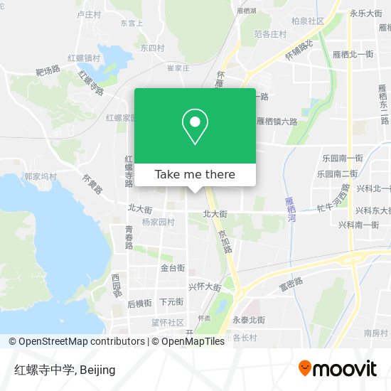 红螺寺中学 map