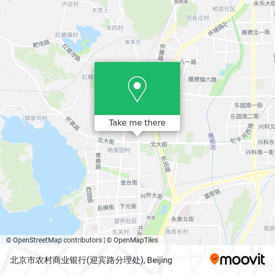 北京市农村商业银行(迎宾路分理处) map