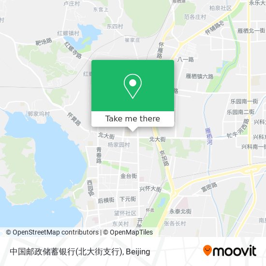 中国邮政储蓄银行(北大街支行) map