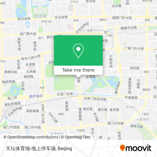 天坛体育场-地上停车场 map