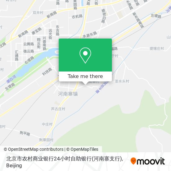 北京市农村商业银行24小时自助银行(河南寨支行) map