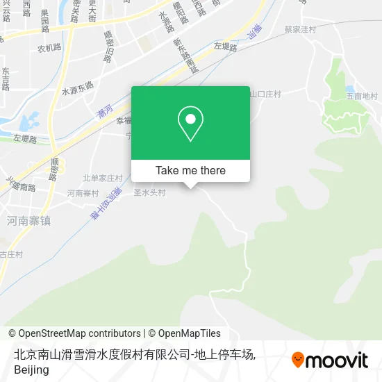 北京南山滑雪滑水度假村有限公司-地上停车场 map