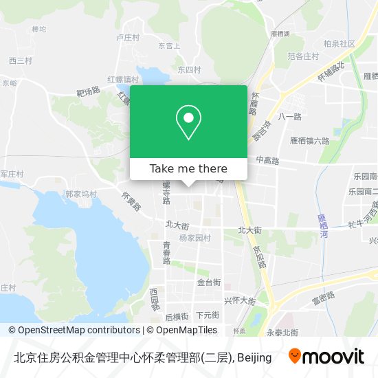 北京住房公积金管理中心怀柔管理部(二层) map