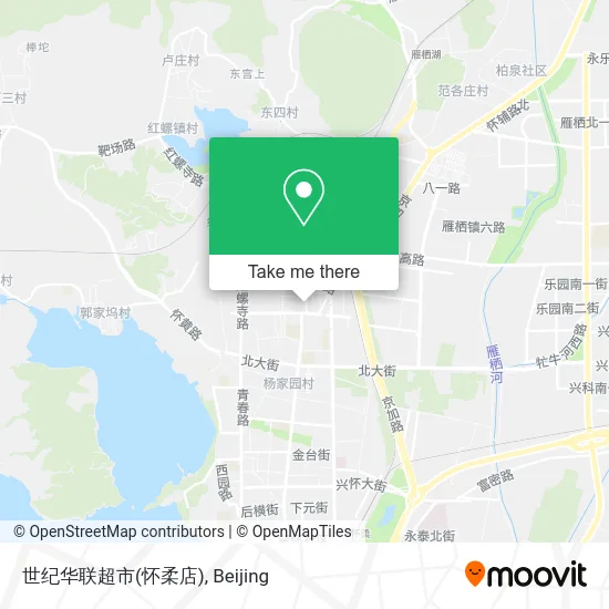 世纪华联超市(怀柔店) map