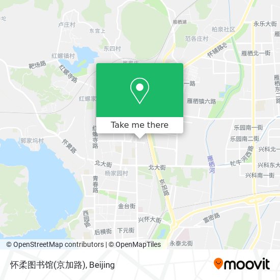 怀柔图书馆(京加路) map