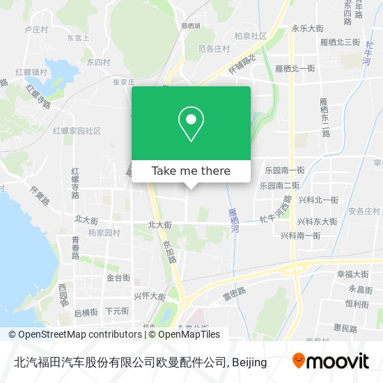 北汽福田汽车股份有限公司欧曼配件公司 map